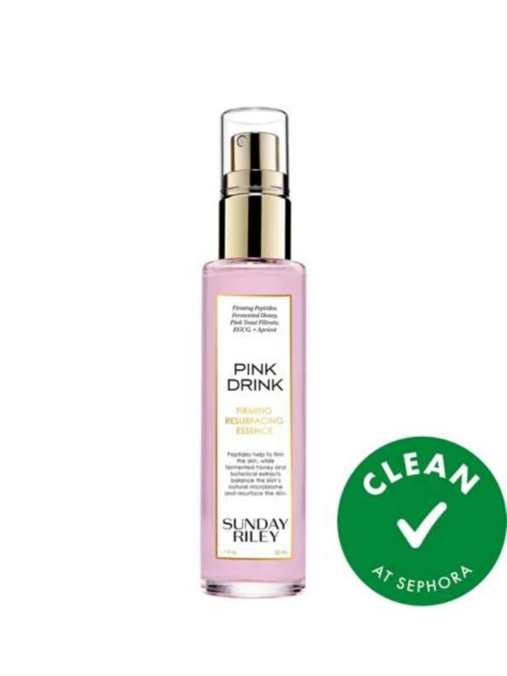 SUNDAY RILEY Pink Drink Firming Resurfacing Peptide Face Mistt